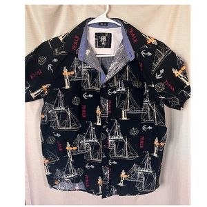 Cotton 100% Polo Graphic Shirt